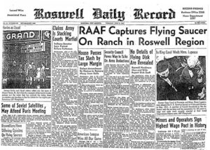 Roswell Daily Record Front Page July 8,1947