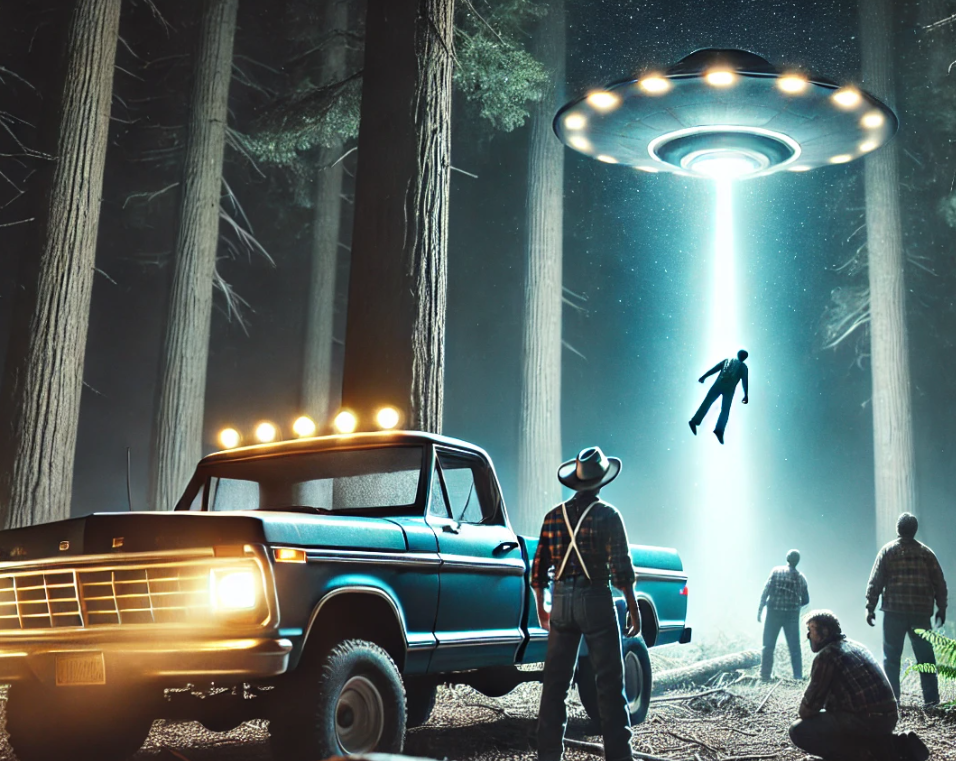 Depiction of Travis Walton Abduction